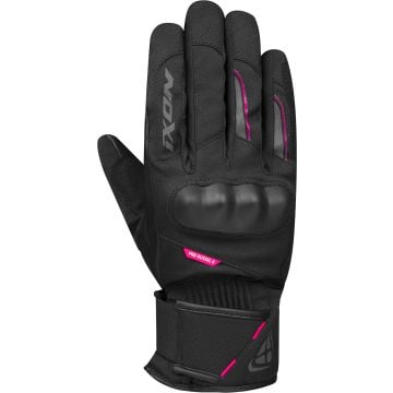 Ixon Pro Russel 2 L Noir Fuchsia Imperméable Femmes Gants Moto