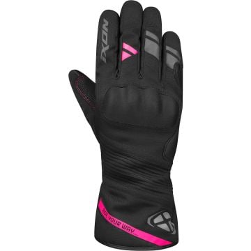 Ixon Pro Midgard L Noir Fuchsia Imperméable Femmes Gants Moto