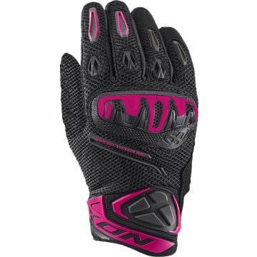 Ixon Mirage Airflow L Noir Fuchsia Femmes Gants Moto
