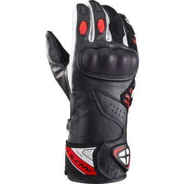 Ixon Thund Black Red White Motorcycle Gloves