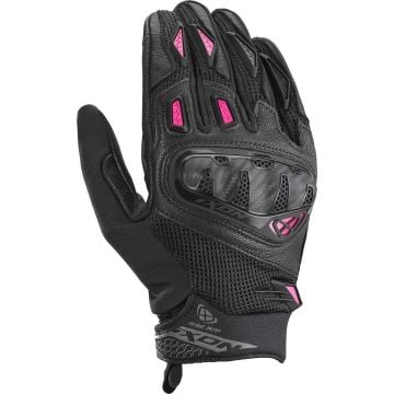 Ixon Rise Air 2 L Negro Fucsia Mujeres Guantes de Moto