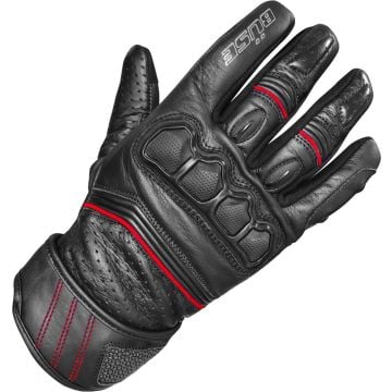 Büse Flash Schwarz Rot Perforierte Handschuhe