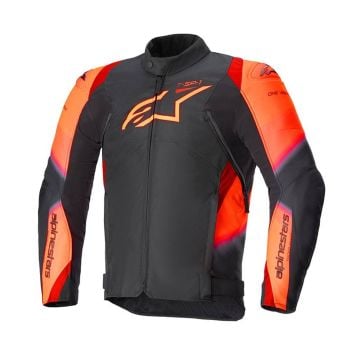 Alpinestars T-SP 1 V2 Waterproof Jacket Black Red Fluo