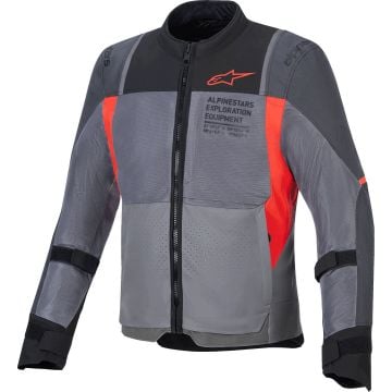 Alpinestars ST-2 Air Deep Gray Dark Gray Bright Red Motorcycle Jacket