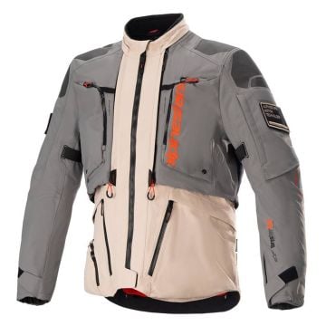 Alpinestars AMT-10R Drystar XF Jacket Fur Gray Pale Brown SPC Orange