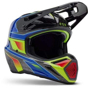 FOX V3 RS Acric MIPS Multicolored Motocross Helmet
