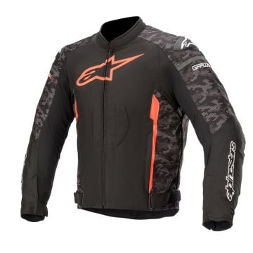 Alpinestars T-GP Plus R V3 Jacket Black Camo Fluo Red  