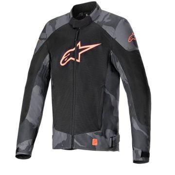 Alpinestars T-SP X Superair Jacket Gray Camo Red Fluo