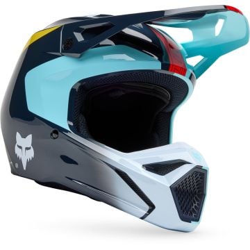 FOX V1 Youth Elevated Light Blue Kids Motocross Helmet