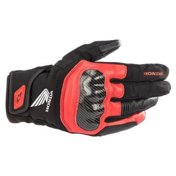 Alpinestars Honda Smx Z Drystar Schwarz Bright Rot Handschuhe