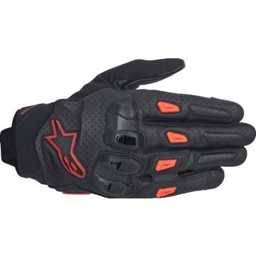 Alpinestars SP X 7 Black Dark Red Red Fluo Motorcycle Gloves