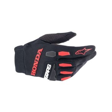 Alpinestars Honda Full Bore Gloves Black Bright Red