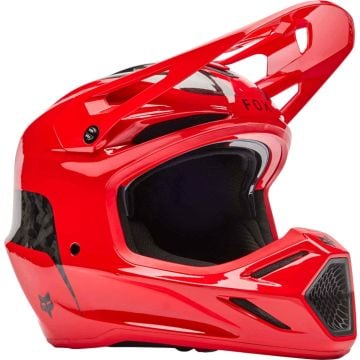 FOX V3 RS Fracture Carbon Red Motocross Helmet