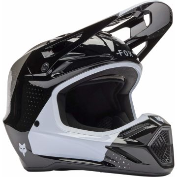 FOX V3 Tine Black Motocross Helmet