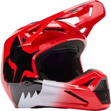 FOX V1 Shield Rojo Casco Motocross