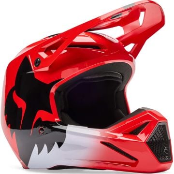 FOX V1 Youth Shield Red Kids Motocross Helmet