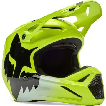 FOX V1 Youth Shield Jaune Casque Motocross Enfant