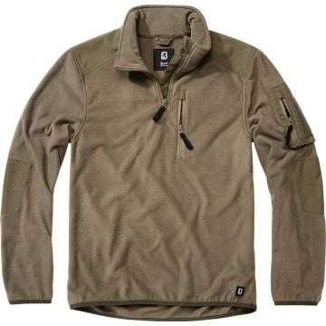 Brandit Fleece Ripstop Pull demi-zip