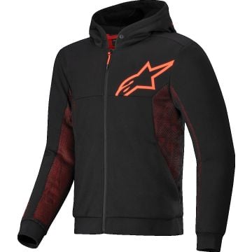 Alpinestars Chrome Air Sport Hoodie Black Red Fluo