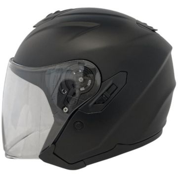 APEX JT300 Solid Matt Black Jet Helmet