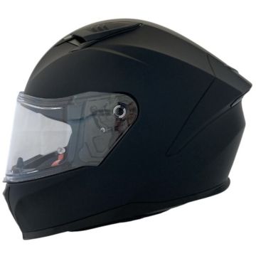 APEX FI100 Solid Matt Black Full Face Helmet