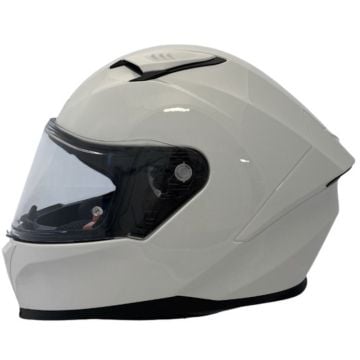 APEX FI100 Solid White Full Face Helmet