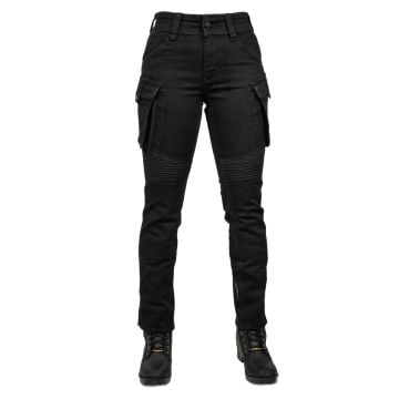 Bull-it Ladies Coyote Easy Fit Cargo Pants Black - Long Leg
