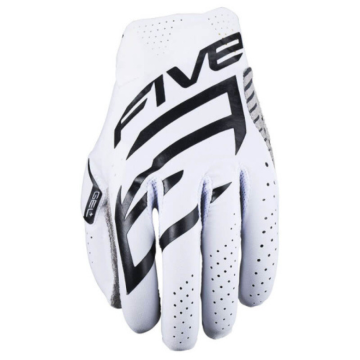Five MXF Race Gloves White Black