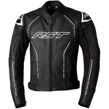 RST S1 Leather Jacket Black White