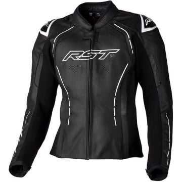 RST S1 Ladies Leather Jacket Black White