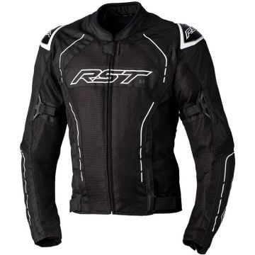 RST S-1 Mesh Textile Jacket Black White