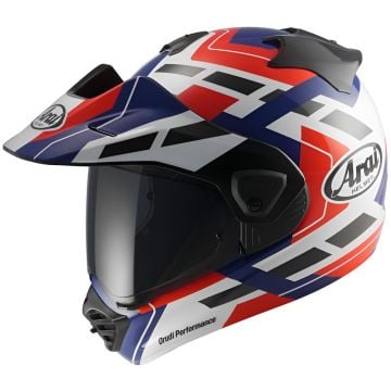 Arai Tour-X5 Match White Blue Red Full Face Adventure Helmet