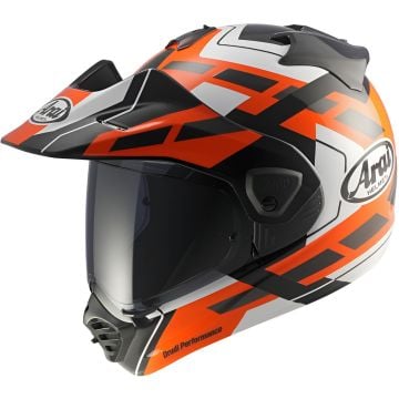 Arai Tour-X5 Match White Black Orange Full Face Adventure Helmet