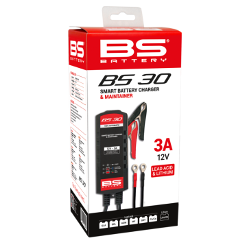 BS Battery Cargador de batería inteligente BS30 - 12V 3A