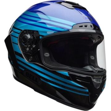 Bell Race Star DLX RSD Dash Carbon Dark Blue Light Blue Black Full Face Helmet