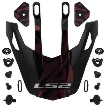 LS2 MX702 Rangi Helmet Peak