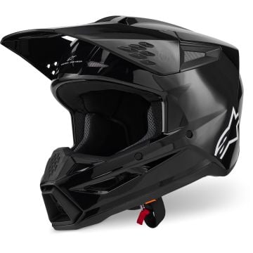 Alpinestars S-M3 Black Motocross Helmet