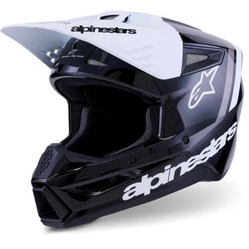 Alpinestars S-M3 Radium Black White Grey Motocross Helmet
