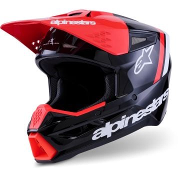 Alpinestars S-M3 Radium Black Red Motocross Helmet