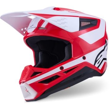 Alpinestars S-M3 Heat Red White Motocross Helmet