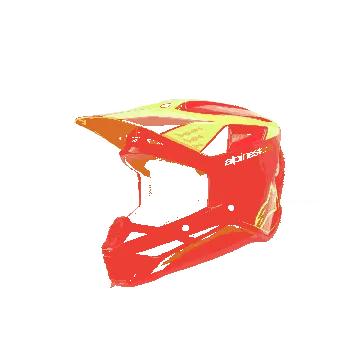 Alpinestars S-M3 Fray Red Yellow Motocross Helmet