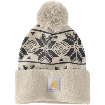 Carhartt Knit Pom Jacquard Ladies Beanie