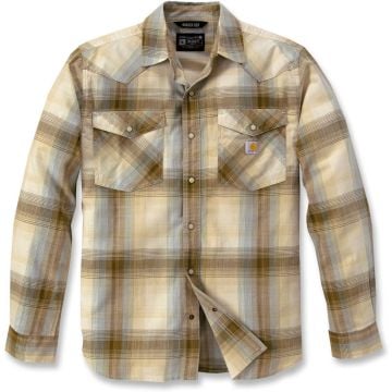 Carhartt Montana Relaxed Fit Long-Sleeve Snap-Front Plaid Shirt