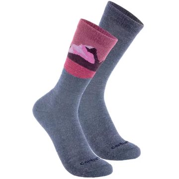 Carhartt Midweight Synthetic-Wool Blend Mountain Crew Ladies Socks - 2 Pack