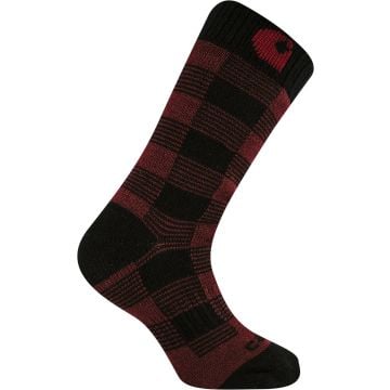Carhartt Thermal Plaid Crew Ladies Socks