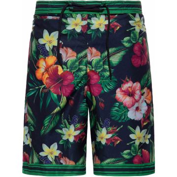 King Kerosin Tropical Flowers Swim Shorts