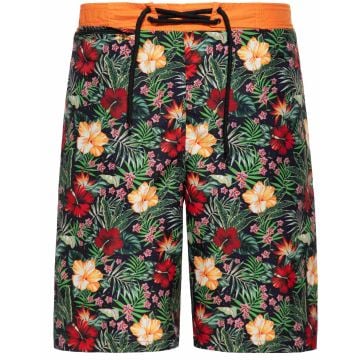 King Kerosin Hibiskus Swim Shorts