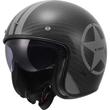 LS2 OF601 Bob II Carbon Star Open-Face Helmet
