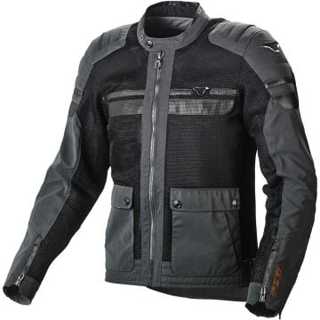 Macna Fluent NightEye Veste textile de moto