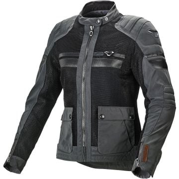 Macna Fluent NightEye Veste textile de moto pour femmes